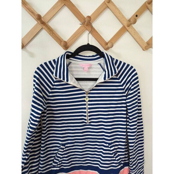Lilly Pulitzer Skipper Popover 1/2 Zip Pullover Striped Sweater - Size XS - Picture 3 of 8